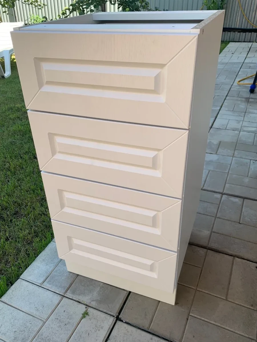 Кухонный гарнитур Агава, нижние модули без столешницы, ширина 160 см, кухня модульная, цвет Акация белая